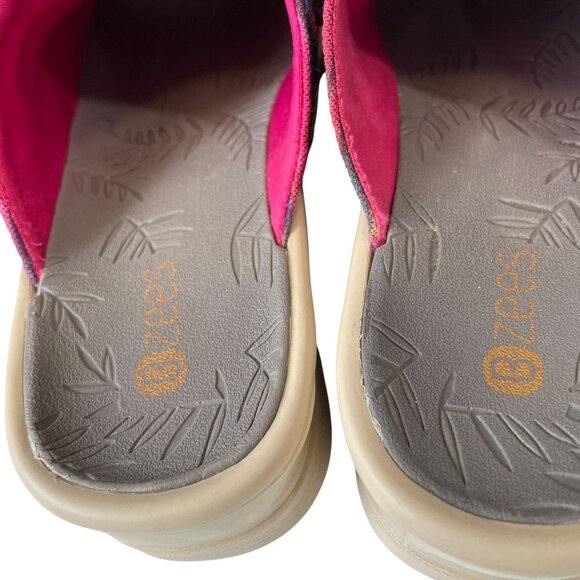 Bzees Rainbow Striped Sandals 9M Comfort Slip On Coastal Travel Beachcore Y2K - Picture 6 of 8